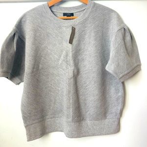 J Crew Puff Short Sleeve Sweatshirt